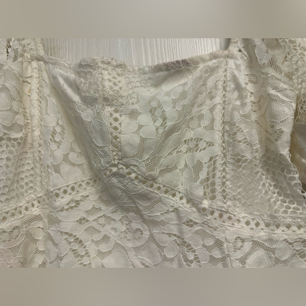 Free People Cream Lace Dress - Picture 2 of 5
